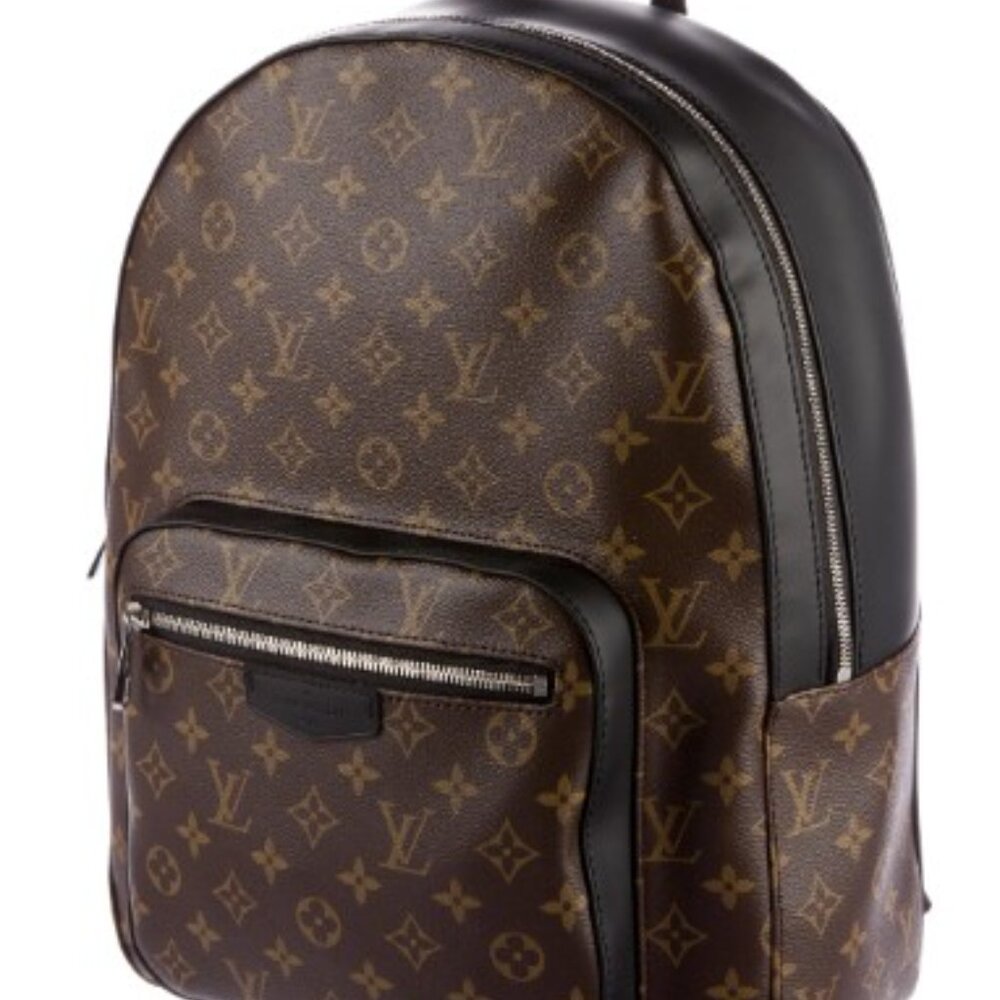 Louis Vuitton Josh Backpack in Monogram Macassar-Brown